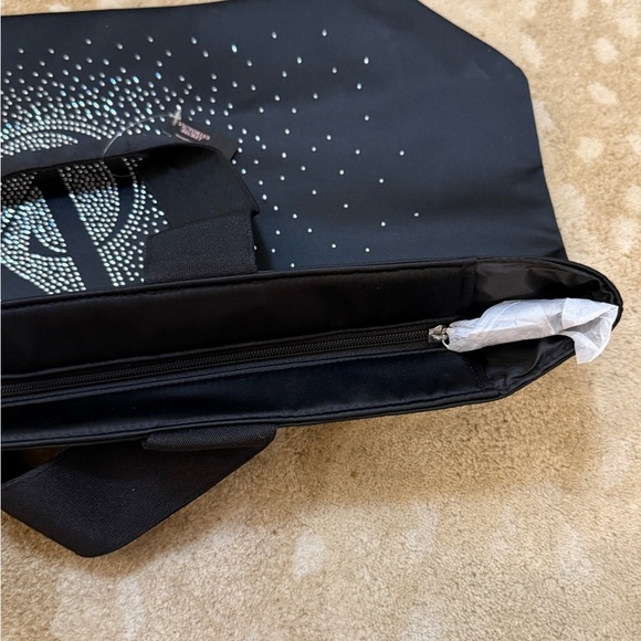 Victoria Secret NWT Holiday 2024 black rhinestone logo tote - Picture 9 of 9